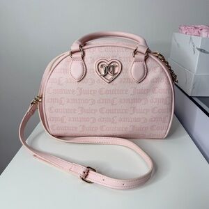 Juicy Couture Flawless Dome Satchel Gothic Dots Powder.